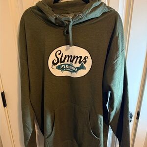 SIMMS Olive Green Trout Wander Hoodie NWT Men’s XL